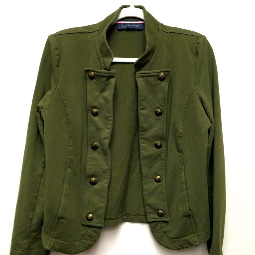 Tommy Hilfiger Stretch Military Jacket Small??? Green